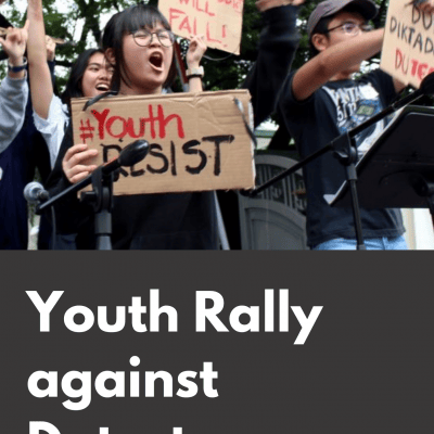 Rally of Group of Filipino Youth Against Duterte Administration