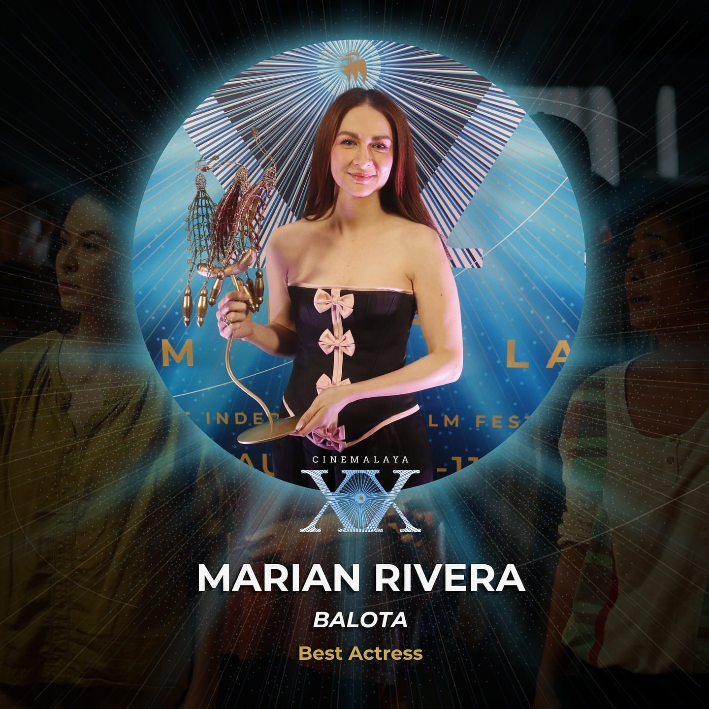 Marian Rivera Takes Home First Cinemalaya Best Actress Award for "Balota" •  PINOYSTOP